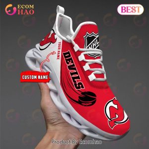 Custom Name NHL New Jersey Devils Personalized Max Soul Shoes, Sneakers