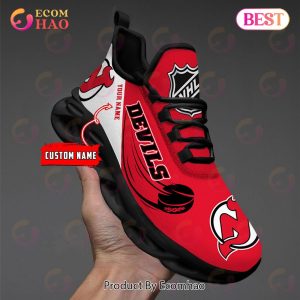 Custom Name NHL New Jersey Devils Personalized Max Soul Shoes, Sneakers