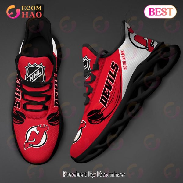 Custom Name NHL New Jersey Devils Personalized Max Soul Shoes, Sneakers