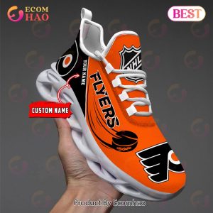 Custom Name NHL Philadelphia Flyers Personalized Max Soul Shoes, Sneakers