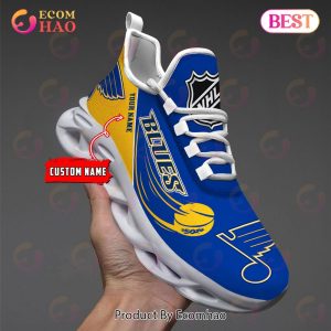 Custom Name NHL St. Louis Blues  Personalized Max Soul Shoes, Sneakers