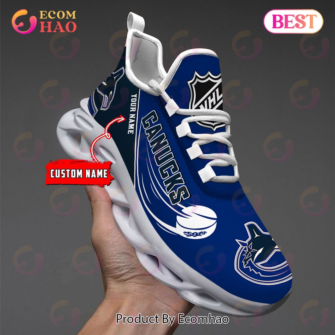 Custom Name NHL Tampa Bay Lightning Personalized Max Soul Shoes, Sneakers