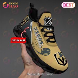 Custom Name NHL Vegas Golden Knights Personalized Max Soul Shoes, Sneakers