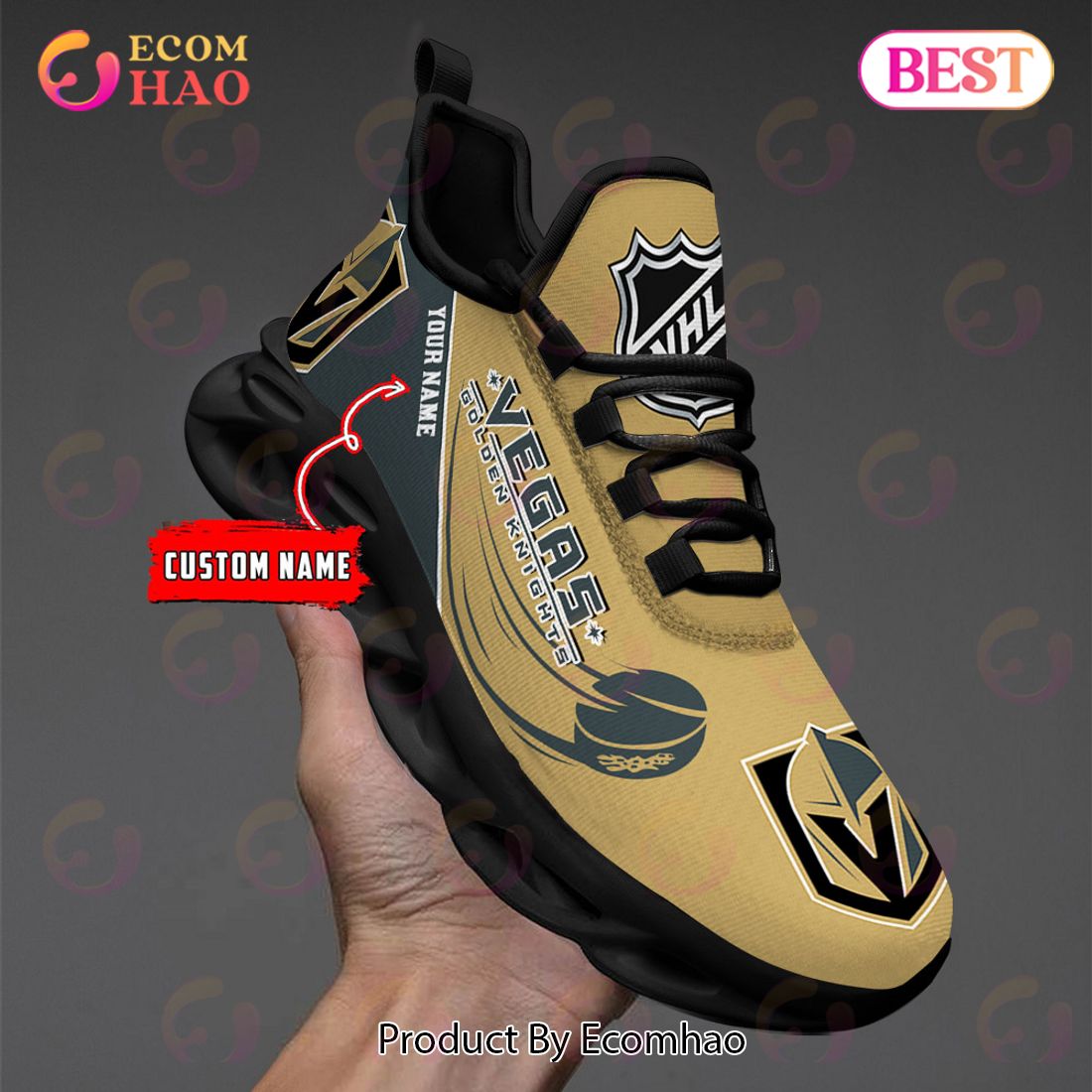 Custom Name NHL Seattle Kraken Personalized Max Soul Shoes, Sneakers