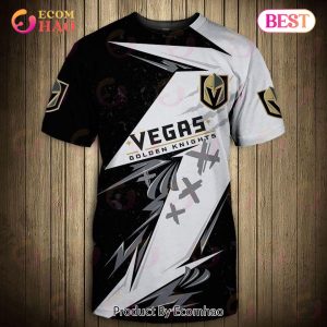 SALE NHL Vegas Golden Knights 3D T-Shirt Graffiti Short Sleeve