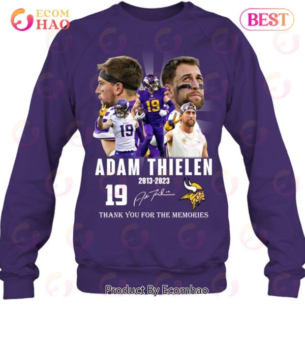 19 Adam Thielen 2013 – 2023 Thank You For The Memories T-Shirt