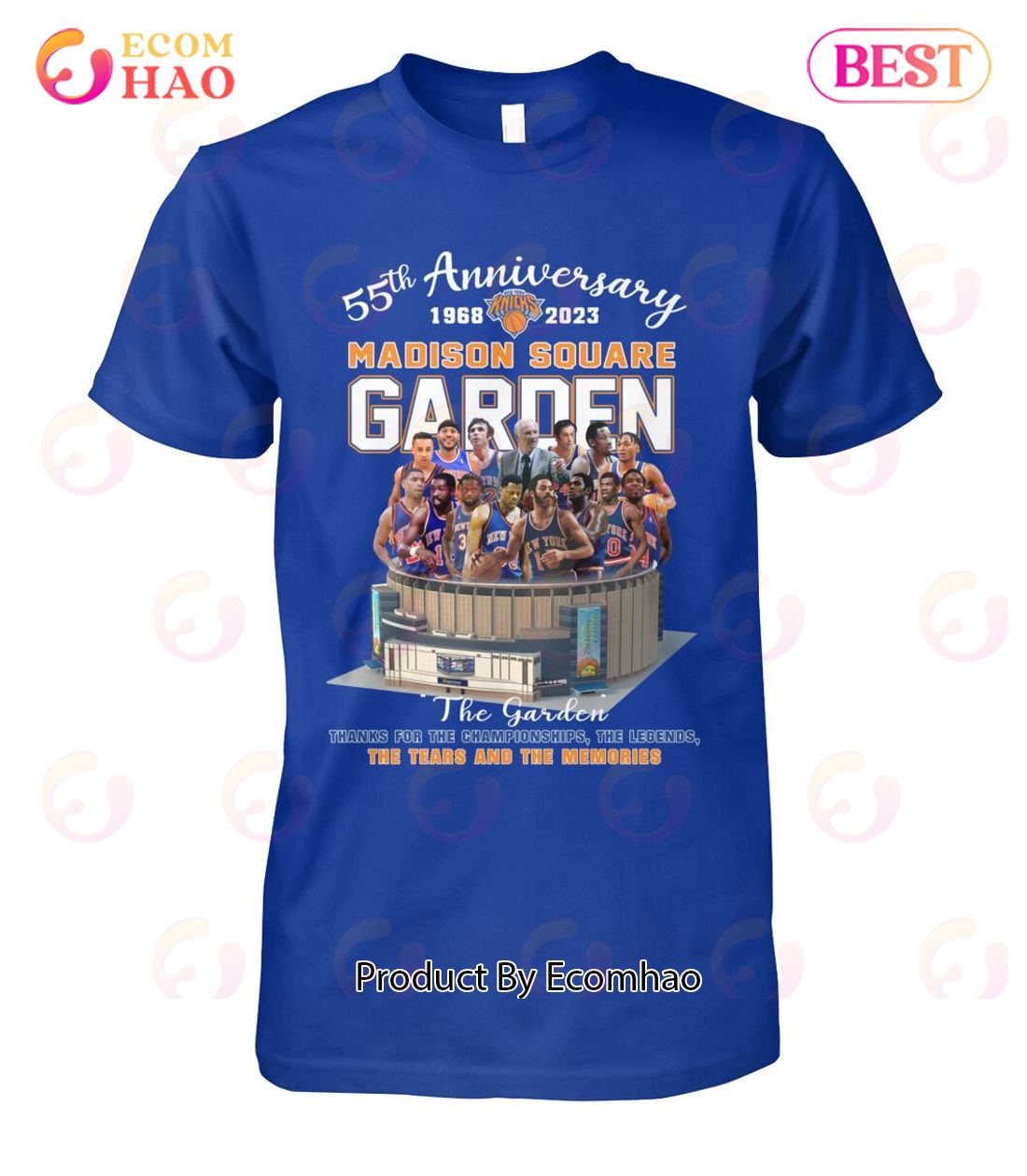 55th Anniversary 1968 – 2023 Madison Square Garden Thanks For The Championships The Legends The Tears And The Memories T-Shirt