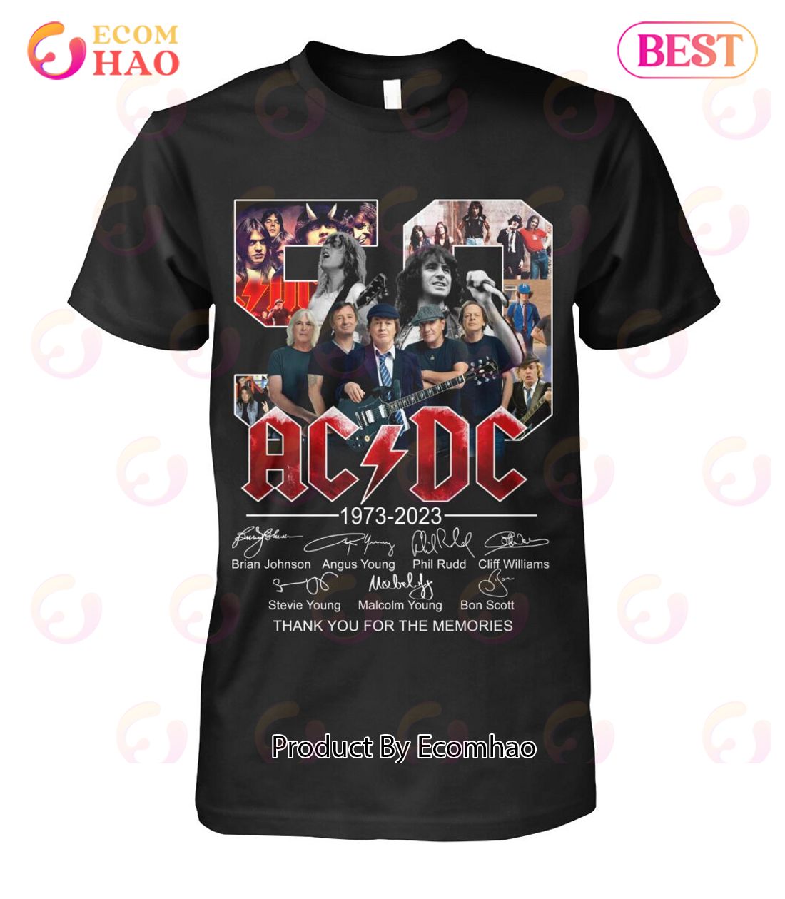 Thank You For The Memories ACDC 1973 – 2023 T-Shirt