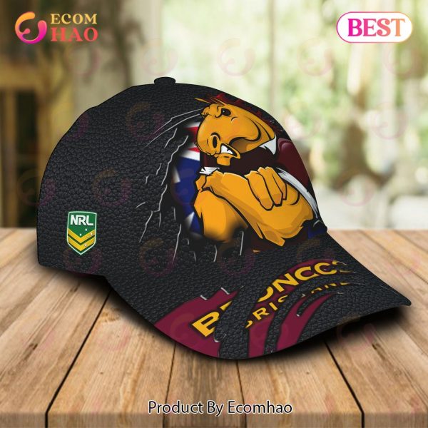 NRL Brisbane Broncos Personalized Cap Allover Print