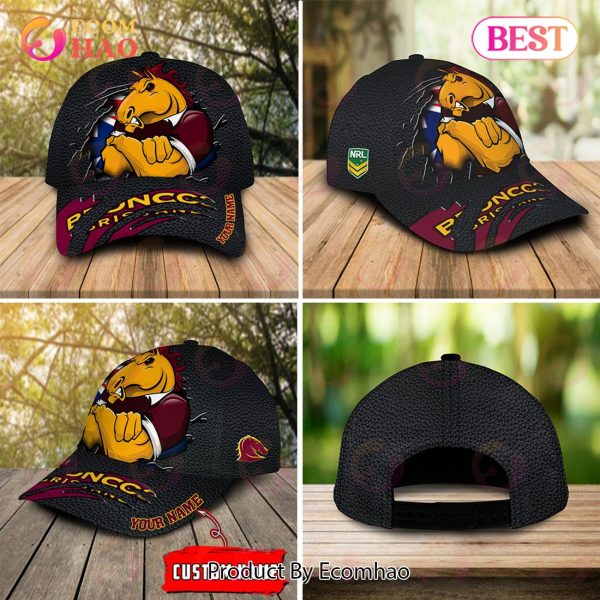 NRL Brisbane Broncos Personalized Cap Allover Print