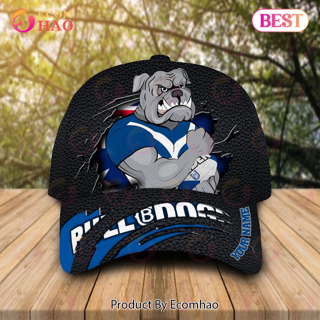 NRL Canterbury Bulldogs Personalized Cap Allover Print