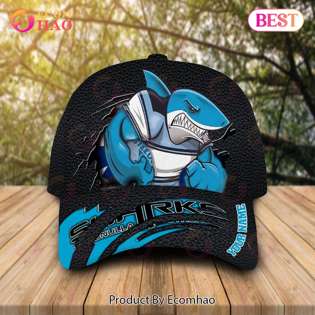 NRL Cronulla Sharks Personalized Cap Allover Print