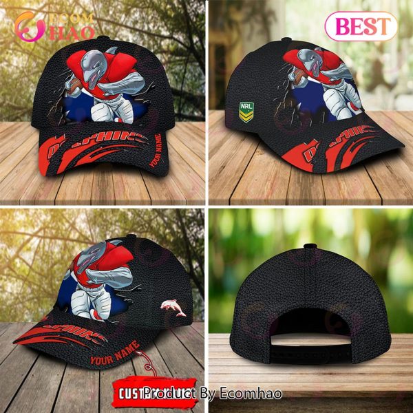 NRL Dolphins Personalized Cap Allover Print