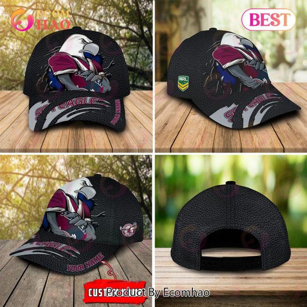 NRL Manly Sea Eagles Personalized Cap Allover Print