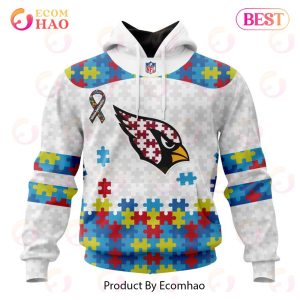 Personalized NFL Arizona Cardinals Special Autism Awareness Design 3D Hoodie