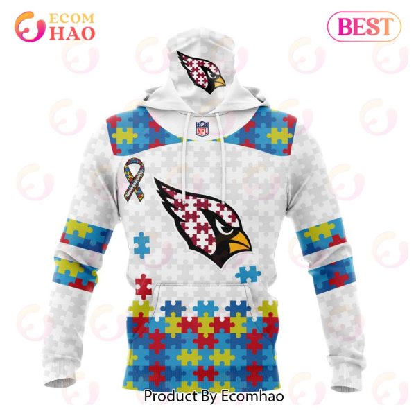 Personalized NFL Arizona Cardinals Special Autism Awareness Design 3D Hoodie