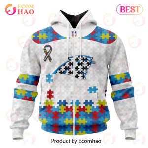 Personalized NFL Carolina Panthers Special Autism Awareness Design 3D Hoodie