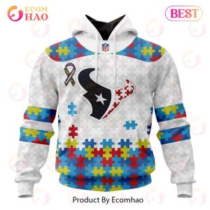 Personalized NFL Houston Texans Special Autism Awareness Design 3D Hoodie