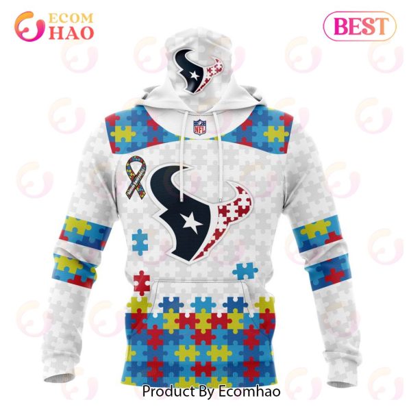 Personalized NFL Houston Texans Special Autism Awareness Design 3D Hoodie