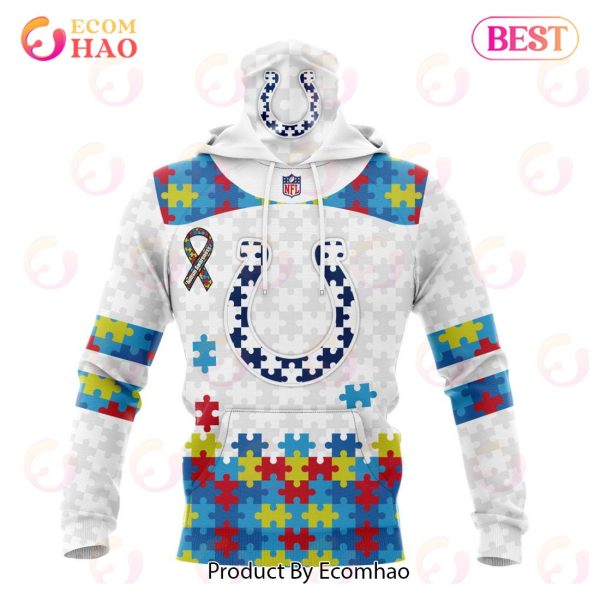 Personalized NFL Indianapolis Colts Special Autism Awareness Design 3D Hoodie