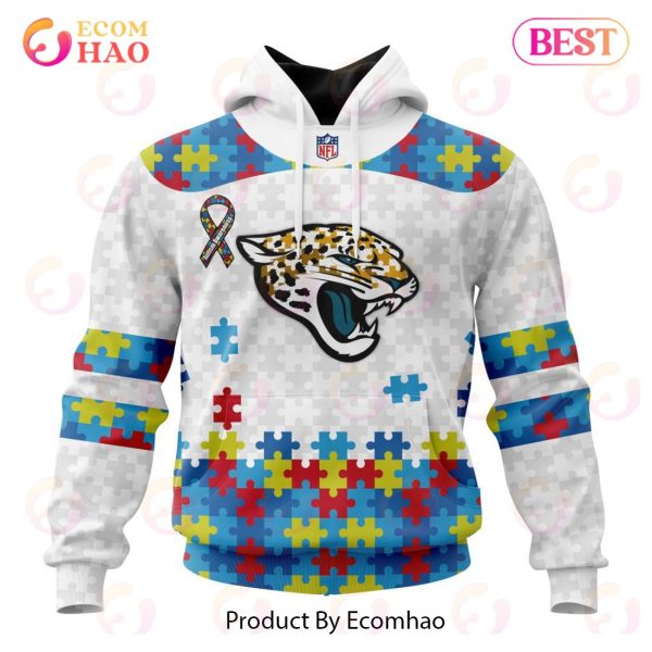 Personalized NFL Jacksonville Jaguars Special Autism Awareness Design 3D Hoodie