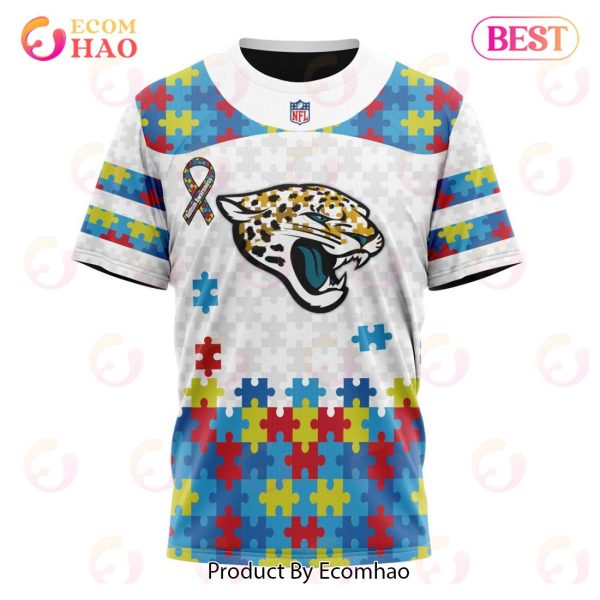 Personalized NFL Jacksonville Jaguars Special Autism Awareness Design 3D Hoodie