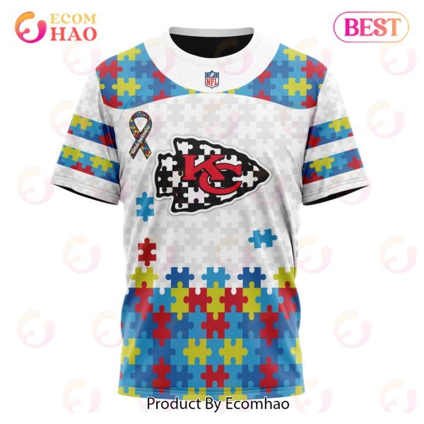 Persionalized NFL Kansas City Chiefs Special Autism Awareness Design Hoodie  - Torunstyle