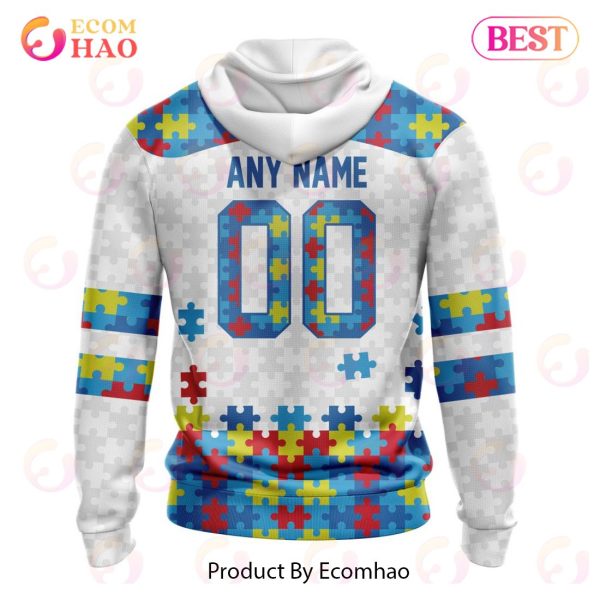 Personalized NFL New England Patriots Special Autism Awareness Design 3D Hoodie