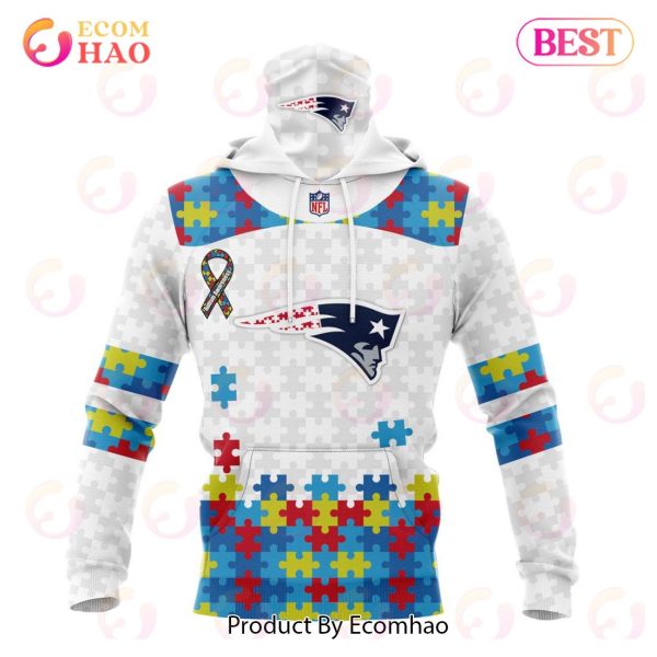 Personalized NFL New England Patriots Special Autism Awareness Design 3D Hoodie