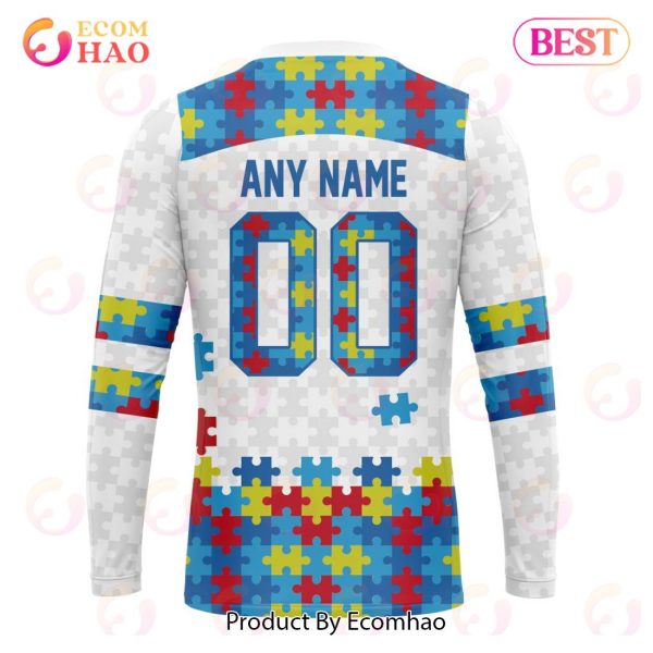 Personalized NFL New England Patriots Special Autism Awareness Design 3D Hoodie