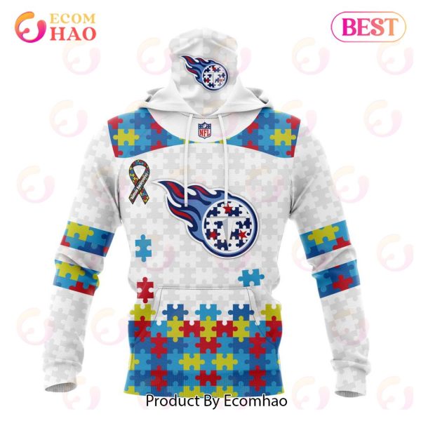 Personalized NFL Tennessee Titans Special Autism Awareness Design 3D Hoodie
