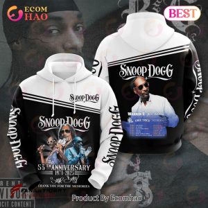 Snoop Dogg 53th Anniversary 1971 – 2023 Thank You For The Memories 3D Hoodie