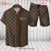 Gucci Men’s Blue Hawaiian Shirts And Shorts Floral Print – Summer 2023 Collection
