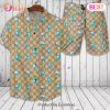 Gucci Men’s Light Color Hawaiian Shirt And Shorts with Logo Tigers- Summer 2023 Collection