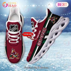 NHL Arizona Coyotes Perfect Gift for fans Personalized Max Soul Chunky Sneakers, Shoes