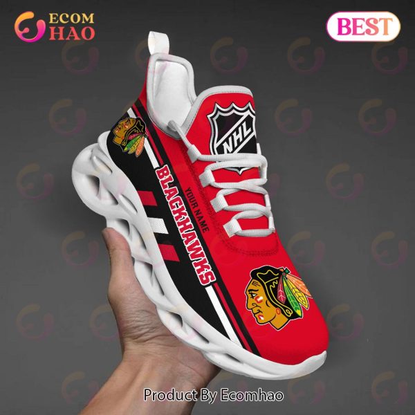 NHL Chicago Blackhawks Perfect Gift for fans Personalized Max Soul Chunky Sneakers, Shoes