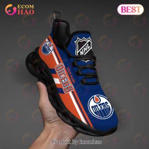 NHL Edmonton Oilers Perfect Gift for fans Personalized Max Soul Chunky Sneakers, Shoes