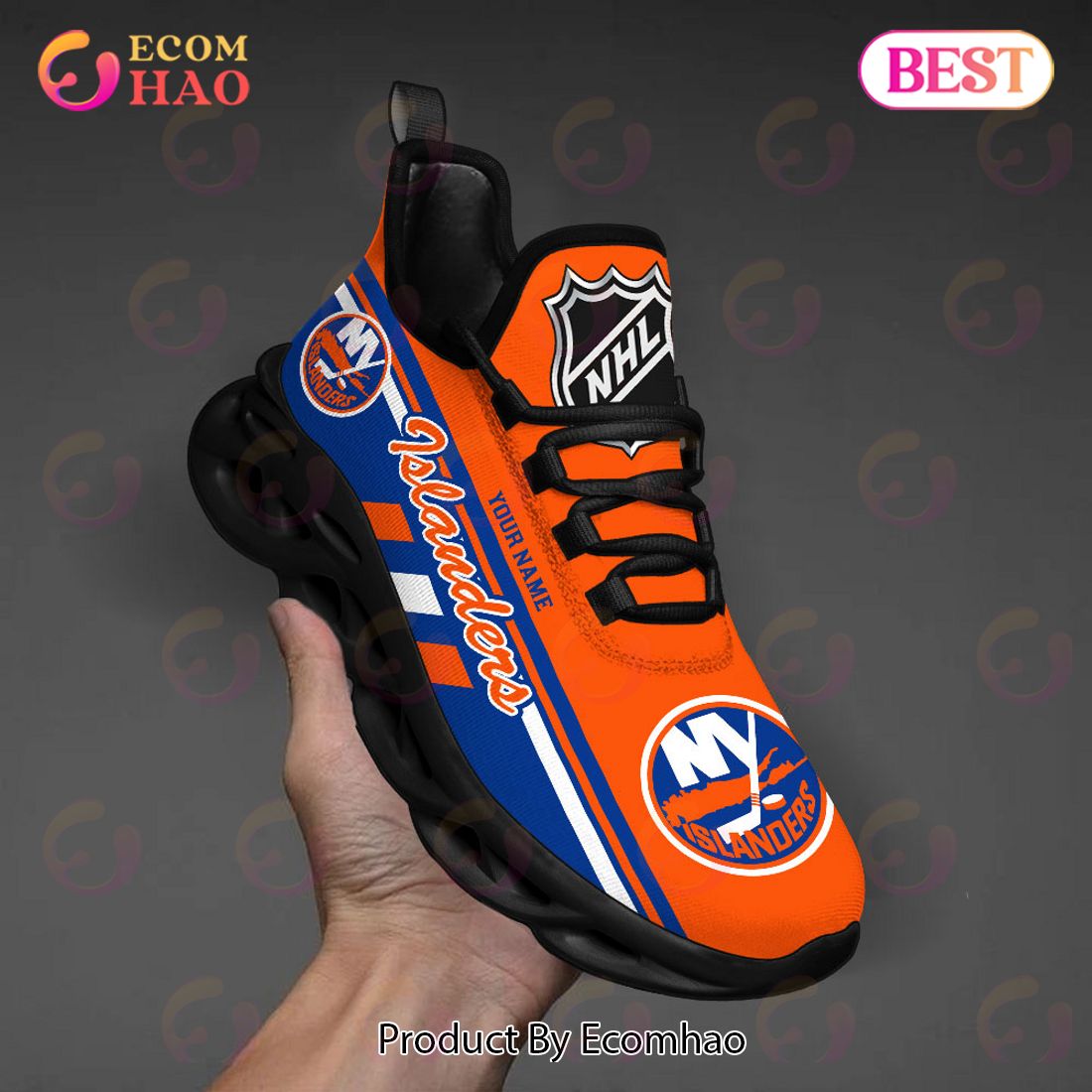 NHL New York Islanders Perfect Gift for fans Personalized Max Soul Chunky Sneakers, Shoes