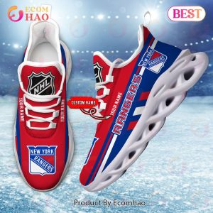 NHL New York Rangers Perfect Gift for fans Personalized Max Soul Chunky Sneakers, Shoes