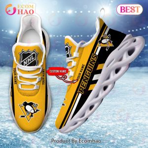 NHL Pittsburgh Penguins Perfect Gift for fans Personalized Max Soul Chunky Sneakers, Shoes
