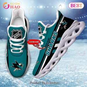NHL San Jose Sharks Perfect Gift for fans Personalized Max Soul Chunky Sneakers, Shoes