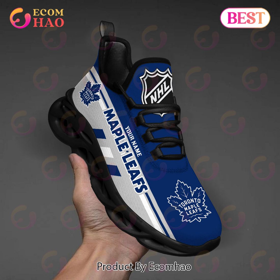 NHL Toronto Maple Leafs Perfect Gift for fans Personalized Max Soul Chunky Sneakers, Shoes