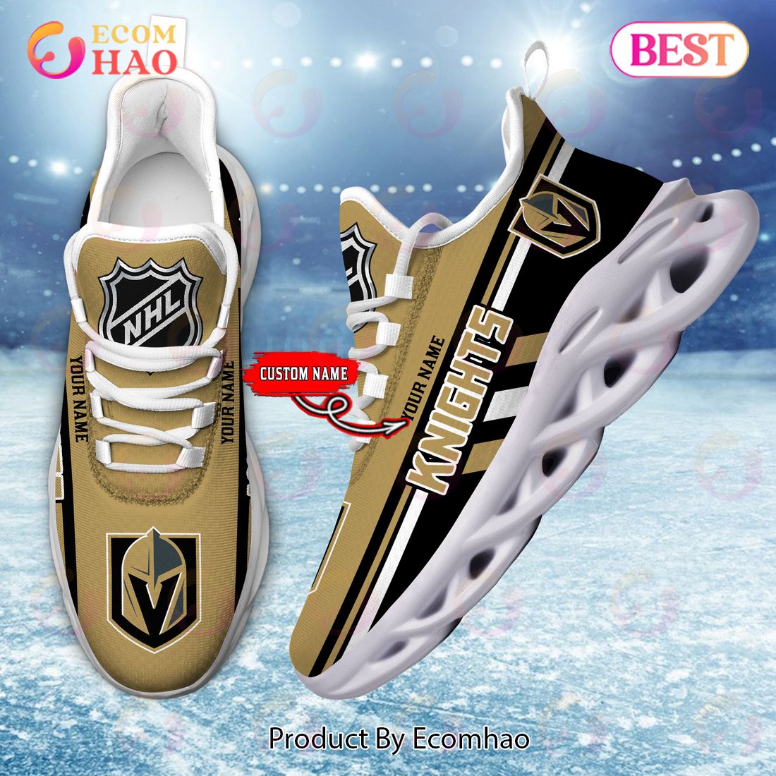 Vegas Golden Knights Personalized NHL Luxury Max Soul Shoes Gift Fans
