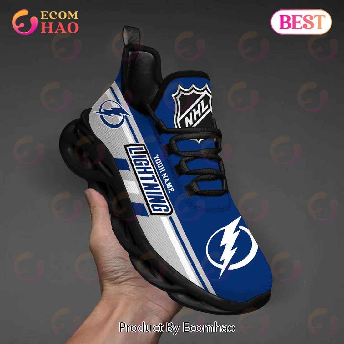 NHL Tampa Bay Lightning Perfect Gift for fans Personalized Max Soul Chunky Sneakers, Shoes