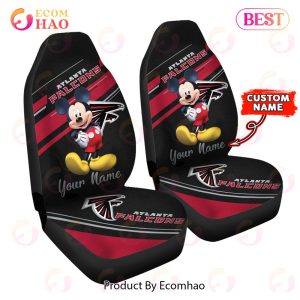 NFL Atlanta Falcons Custom Name Mickey Mouse Car Seat Covers