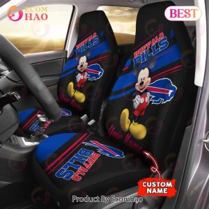 NFL Buffalo Bills Custom Name Mickey Mouse Car Seat Covers