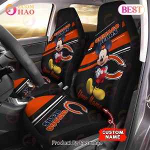 NFL Chicago Bears Custom Name Mickey Mouse Car Seat Covers