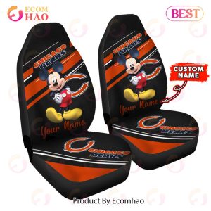NFL Chicago Bears Custom Name Mickey Mouse Car Seat Covers