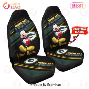 NFL Green Bay Packers Custom Name Mickey Mouse Car Seat Covers