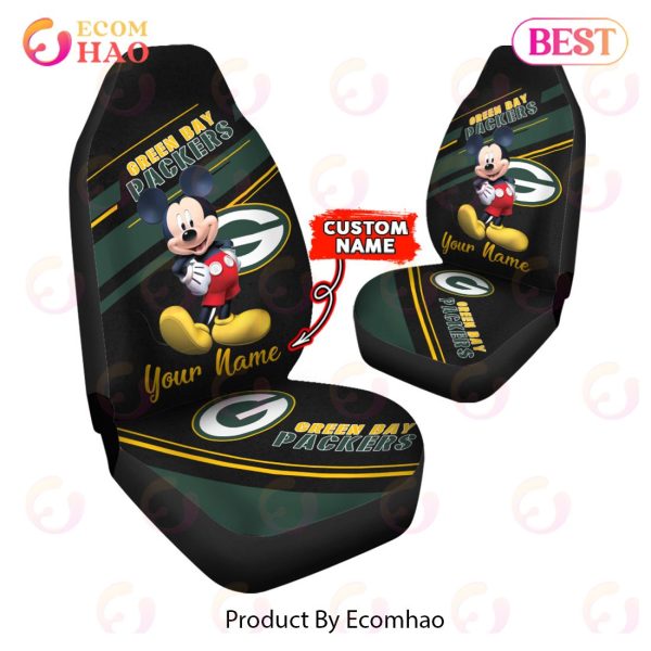 NFL Green Bay Packers Custom Name Mickey Mouse Car Seat Covers - Ecomhao  Store